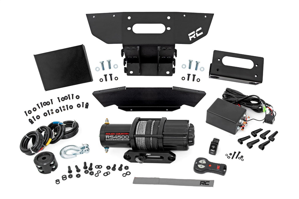 Rough Country 93205 Winch Mounting Plate for Select Polaris RZR XP Premium, Polaris RZR XP Sport, Polaris RZR XP Ultimate, Polaris RZR XP 4 Premium, Polaris RZR XP 4 Sport, Polaris RZR XP 4 Ultimate