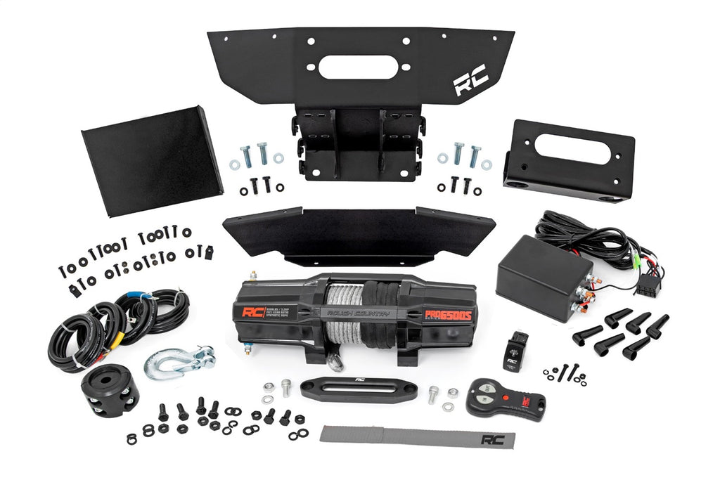 Rough Country 93206 Winch Mounting Plate for Select Polaris RZR XP Premium, Polaris RZR XP Sport, Polaris RZR XP Ultimate, Polaris RZR XP 4 Premium, Polaris RZR XP 4 Sport, Polaris RZR XP 4 Ultimate