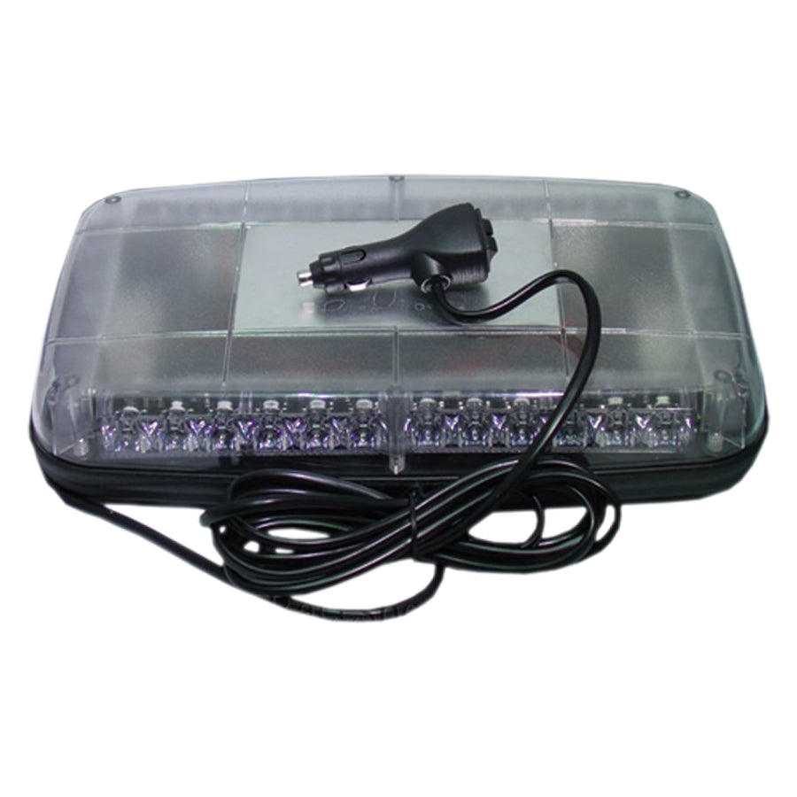 24-Led-High-Powered-Magnetic-Beacon---Clear-Lens-And-Amber-Leds