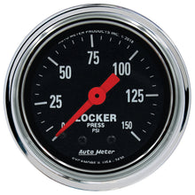 Load image into Gallery viewer, AutoMeter 2430 GAUGE, AIR LOCKER PRESS, 2 1/16", 150PSI, MECHANICAL, TRADITIONAL CHROME