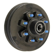Load image into Gallery viewer, CURT 243185 12" Hybrid Threaded Grease Brake Hub Assembly with Installed Bearing Kit