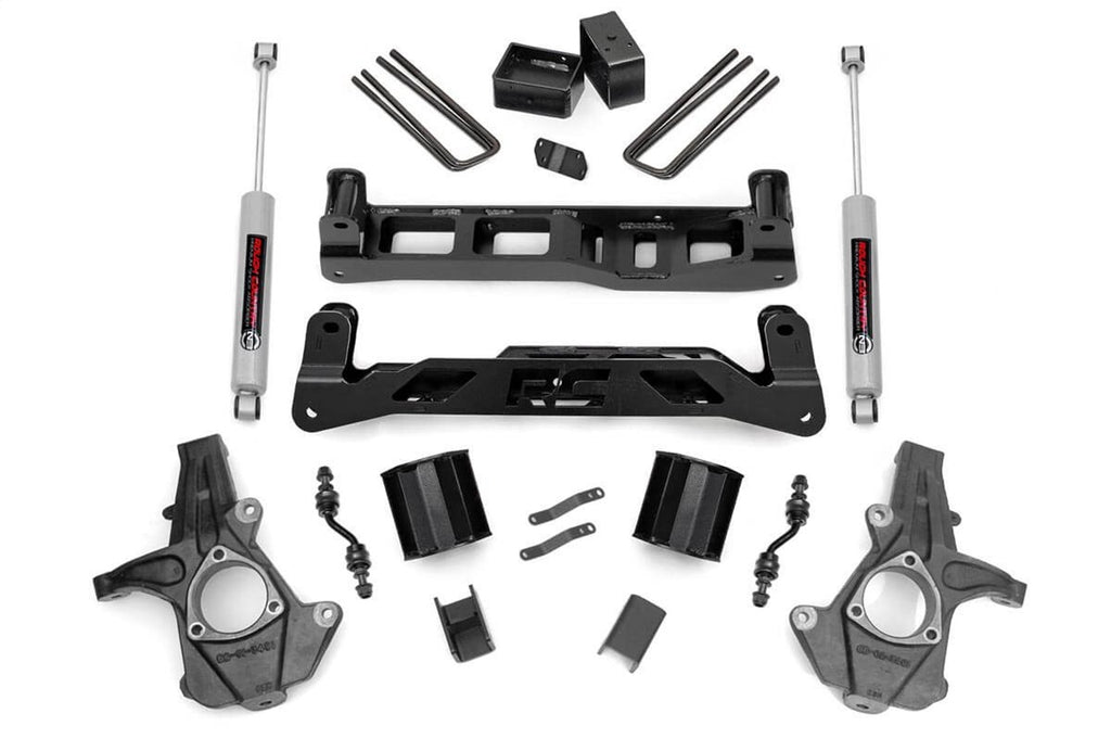 Rough Country 24831 Suspension Lift Kit w/Shocks for Select Chevrolet Silverado 1500, GMC Sierra