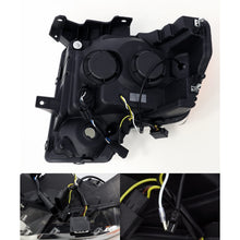 Load image into Gallery viewer, ~(25-Lbs.-22X22x17)~-Projector-Headlights-Plank-Style-Design-Black-W-Activation-Sequential-Signal-Ford-F150-2009-2014