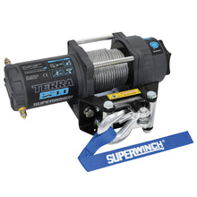 Load image into Gallery viewer, 2500-Lbs-12V-Dc-316In-X-40Ft-Steel-Rope-Terra-2500-Winch---Gray-Wrinkle