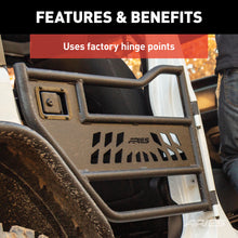 Load image into Gallery viewer, ARIES 2500200 Jeep Wrangler JL, Gladiator Aluminum Rear Tube Doors for Select Jeep Wrangler