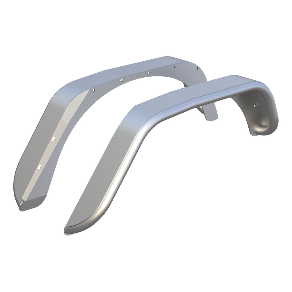 ARIES 2500202 Jeep Wrangler JK Raw Aluminum Rear Fender Flares for Select Jeep Wrangler