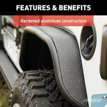 Load image into Gallery viewer, ARIES 2500207 Jeep Gladiator JT Black Aluminum Rear Fender Flares for Select Jeep Gladiator