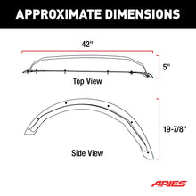 Load image into Gallery viewer, ARIES 2500303 Ford Bronco Smooth Black Aluminum Tubular-Style Rear Wheel Fender Flares for 4-Door for Select Ford Bronco