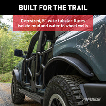Load image into Gallery viewer, ARIES 2500303 Ford Bronco Smooth Black Aluminum Tubular-Style Rear Wheel Fender Flares for 4-Door for Select Ford Bronco