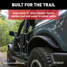 Load image into Gallery viewer, ARIES 2500304 Ford Bronco Smooth Carbide Black Aluminum Tubular-Style Rear Wheel Fender Flares for 2-Door for Select Ford Bronco