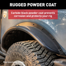 Load image into Gallery viewer, ARIES 2500304 Ford Bronco Smooth Carbide Black Aluminum Tubular-Style Rear Wheel Fender Flares for 2-Door for Select Ford Bronco