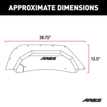 Load image into Gallery viewer, ARIES 2500350 Jeep Wrangler JK Aluminum Rear Inner Fender Liners for Select Jeep Wrangler
