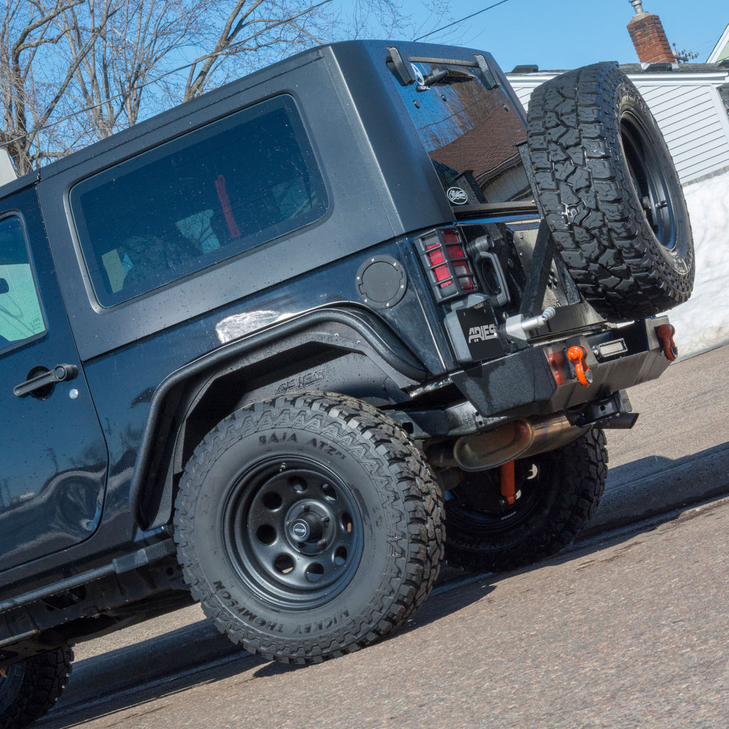 ARIES 2500350 Jeep Wrangler JK Aluminum Rear Inner Fender Liners for Select Jeep Wrangler
