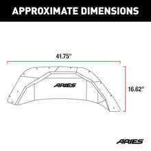 Load image into Gallery viewer, ARIES 2500550 Jeep Wrangler JL Aluminum Rear Inner Fender Liners for Select Jeep Wrangler