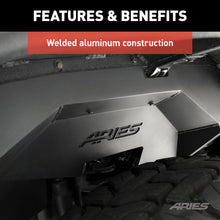 Load image into Gallery viewer, ARIES 2500555 Jeep Gladiator JT Aluminum Rear Inner Fender Liners for Select Jeep Gladiator