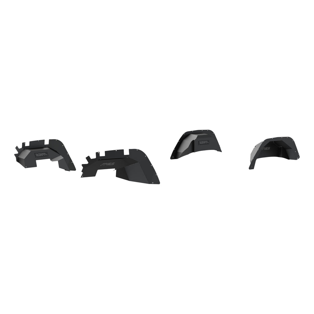 ARIES 2500650 Jeep Wrangler JL Aluminum Front and Rear Inner Fender Liners for Select Jeep Wrangler