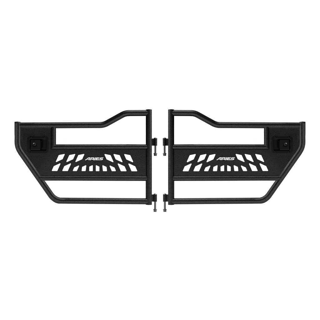 ARIES 25009 Jeep Wrangler JK Aluminum Rear Tube Doors for Select Jeep Wrangler