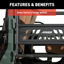 Load image into Gallery viewer, ARIES 25009 Jeep Wrangler JK Aluminum Rear Tube Doors for Select Jeep Wrangler