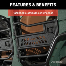 Load image into Gallery viewer, ARIES 25009 Jeep Wrangler JK Aluminum Rear Tube Doors for Select Jeep Wrangler