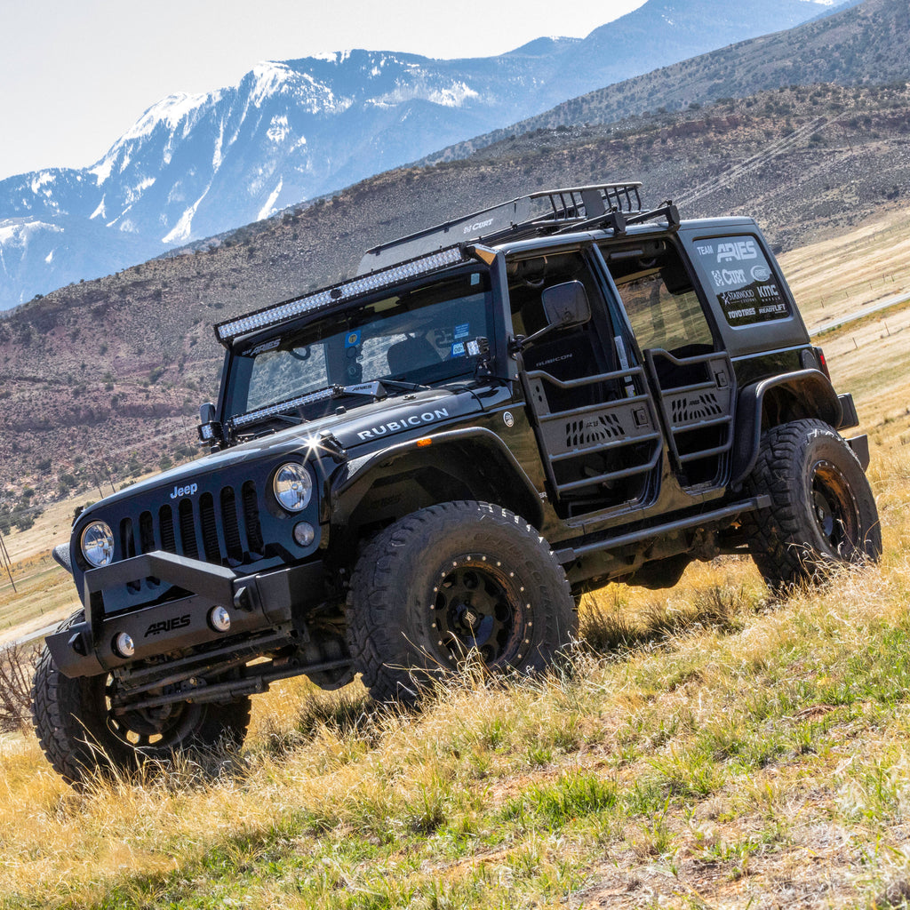 ARIES 25009 Jeep Wrangler JK Aluminum Rear Tube Doors for Select Jeep Wrangler