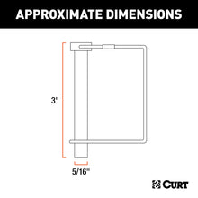 Load image into Gallery viewer, CURT 25010 5/16" Safety Pin (3" Pin Length)