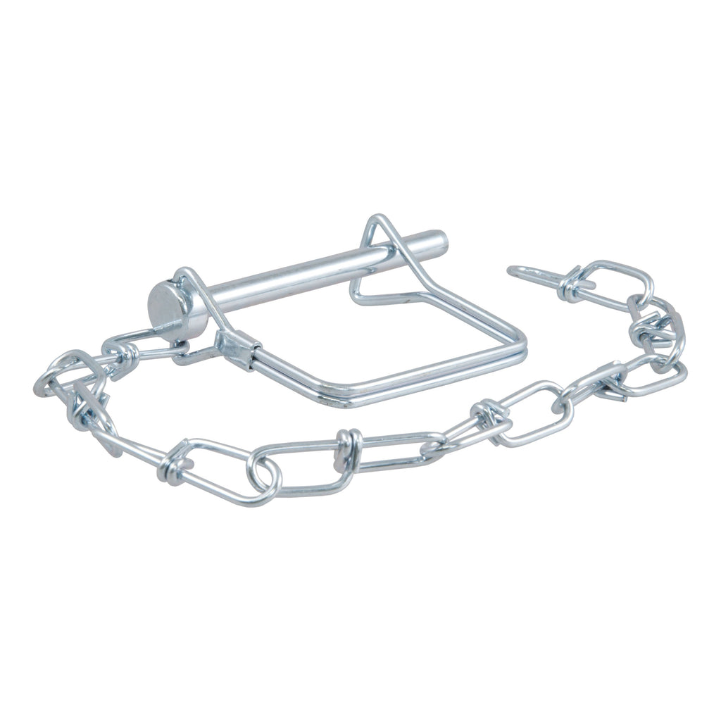 CURT 25013 1/4" Safety Pin with 12" Chain (2-3/4" Pin Length, Packaged)