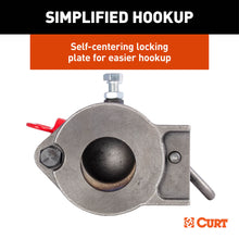 Load image into Gallery viewer, CURT 25030 2-5/16" Adjustable Gooseneck Coupler, 30K, Round Tube