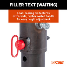 Load image into Gallery viewer, CURT 25030 2-5/16" Adjustable Gooseneck Coupler, 30K, Round Tube