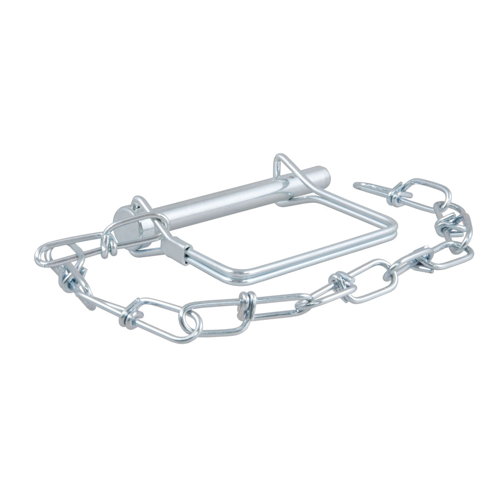 CURT 25035 5/16" Safety Pin with 12" Chain (3" Pin Length, Packaged)