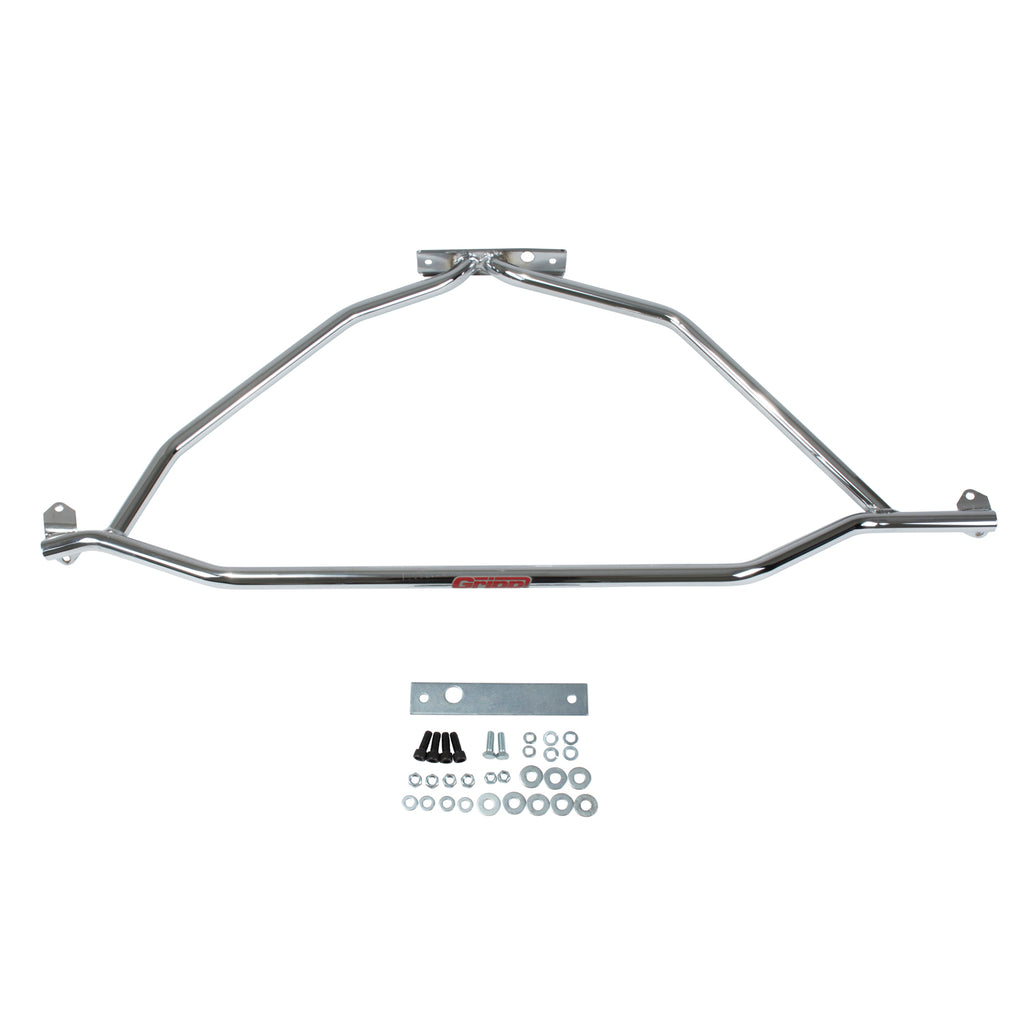 BBK Performance Parts 25040 1986-1993 MUSTANG STRUT TOWER BRACE (Powder Coated Chrome) for Select Ford Mustang