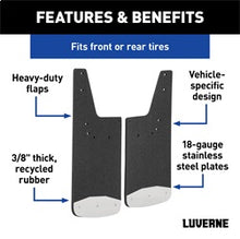 Load image into Gallery viewer, Luverne 250423 LUVERNE 250423 Front or Rear 12-Inch x 23-Inch Textured Rubber Mud Guards; Selec for Select Ford F-150, Lincoln Mark LT