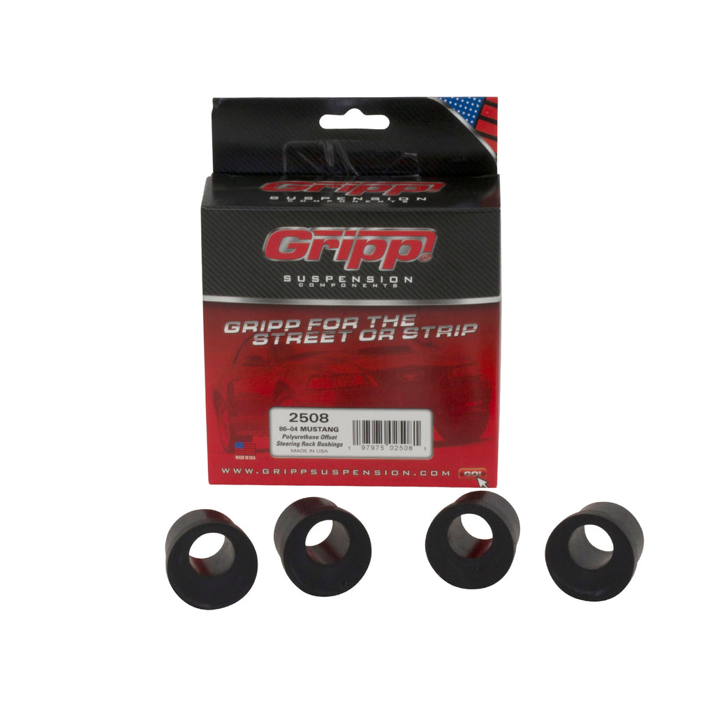 BBK Performance Parts 2508 1986-2004 MUSTANG OFFSET STEERING RACK POLYURETHANE BUSHING KIT for Select Ford Mustang