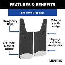 Load image into Gallery viewer, Luverne 250930 LUVERNE 250930 Front 12-Inch x 20-Inch Textured Rubber Mud Guards; Select Dodge; for Select Dodge Ram 1500, Dodge Ram 2500, Dodge Ram 3500, Ram 1500, Ram Classic, Ram 2500, Ram 3500, Ram 4500, Ram