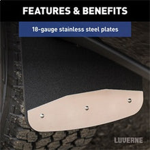 Load image into Gallery viewer, Luverne 250934 LUVERNE 250934 Front 12-Inch x 20-Inch Textured Rubber Mud Guards; Select Ram 15 for Select Ram