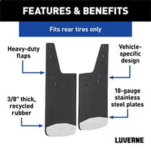 Load image into Gallery viewer, Luverne 250935 LUVERNE 250935 Rear 12-Inch x 20-Inch Textured Rubber Mud Guards; Select Ram 150 for Select Ram