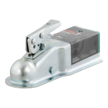 Load image into Gallery viewer, CURT 25100 2" Straight-Tongue Coupler with Posi-Lock (3" Channel, 5,000 lbs, Zinc)