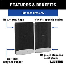 Load image into Gallery viewer, Luverne 251124 LUVERNE 251124 Rear Dually 20-Inch x 23-Inch Textured Rubber Mud Guards; Select for Select Ford F-350 Super Duty, Ford F-450 Super Duty