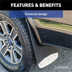 Luverne 251220 LUVERNE 251220 Universal Front or Rear 12-Inch x 20-Inch Textured Rubber Mud Gua