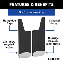 Load image into Gallery viewer, Luverne 251223 LUVERNE 251223 Universal Front or Rear 12-Inch x 23-Inch Textured Rubber Mud Gua