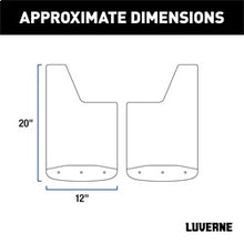Load image into Gallery viewer, Luverne 251440 LUVERNE 251440 Front or Rear 12-Inch x 20-Inch Textured Rubber Mud Guards; Selec for Select Chevrolet Silverado 1500, Chevrolet Silverado LD, Chevrolet Silverado HD, Chevrolet Silverado HD, GMC Sierra 1500, GMC Sierra Limited, GMC Sierra