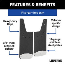 Load image into Gallery viewer, Luverne 251442 LUVERNE 251442 Rear 12-Inch x 20-Inch Textured Rubber Mud Guards; Select Chevrol for Select Chevrolet Silverado 1500, Chevrolet Silverado LTD