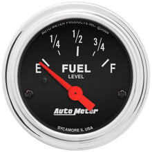 Load image into Gallery viewer, AutoMeter 2514 GAUGE, FUEL LEVEL, 2 1/16", 0OE TO 90OF, ELEC, TRADITIONAL CHROME