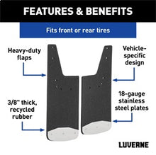 Load image into Gallery viewer, Luverne 251540 LUVERNE 251540 Front or Rear 12-Inch x 20-Inch Textured Rubber Mud Guards; Selec for Select Chevrolet Colorado