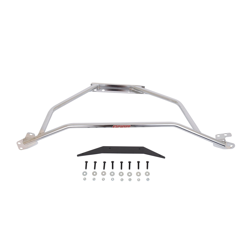 BBK Performance Parts 25160 1994-2004 MUSTANG V6 GT STRUT TOWER BRACE (Powder Coated Chrome FINISH) for Select Ford Mustang