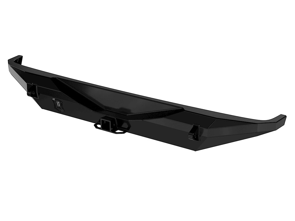 ICON Impact Series Offroad Armor 25161 18-UP JEEP JL PRO SERIES REAR BUMPER W/ HITCH & TABS for Select Jeep Wrangler