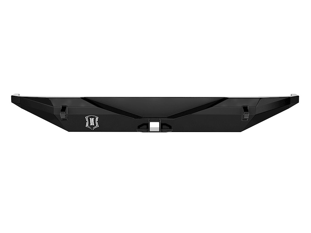 ICON Impact Series Offroad Armor 25161 18-UP JEEP JL PRO SERIES REAR BUMPER W/ HITCH & TABS for Select Jeep Wrangler