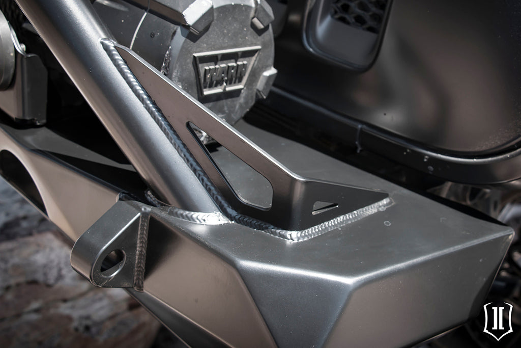 ICON Impact Series Offroad Armor 25164 18-UP JEEP JL / 20-UP JT PRO SERIES FRONT BUMPER W/ BAR & TABS for Select Jeep Gladiator, Jeep Wrangler