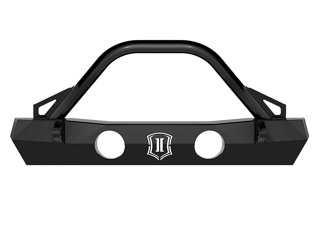 ICON Impact Series Offroad Armor 25164 18-UP JEEP JL / 20-UP JT PRO SERIES FRONT BUMPER W/ BAR & TABS for Select Jeep Gladiator, Jeep Wrangler