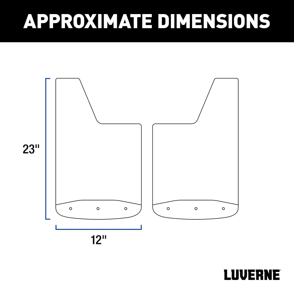Luverne 251663 Mud Guards-12in. x 23in. - Truck Part Superstore