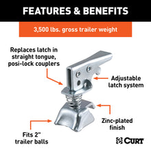 Load image into Gallery viewer, CURT 25194 Replacement 2" Posi-Lock Coupler Latch for Straight-Tongue Couplers